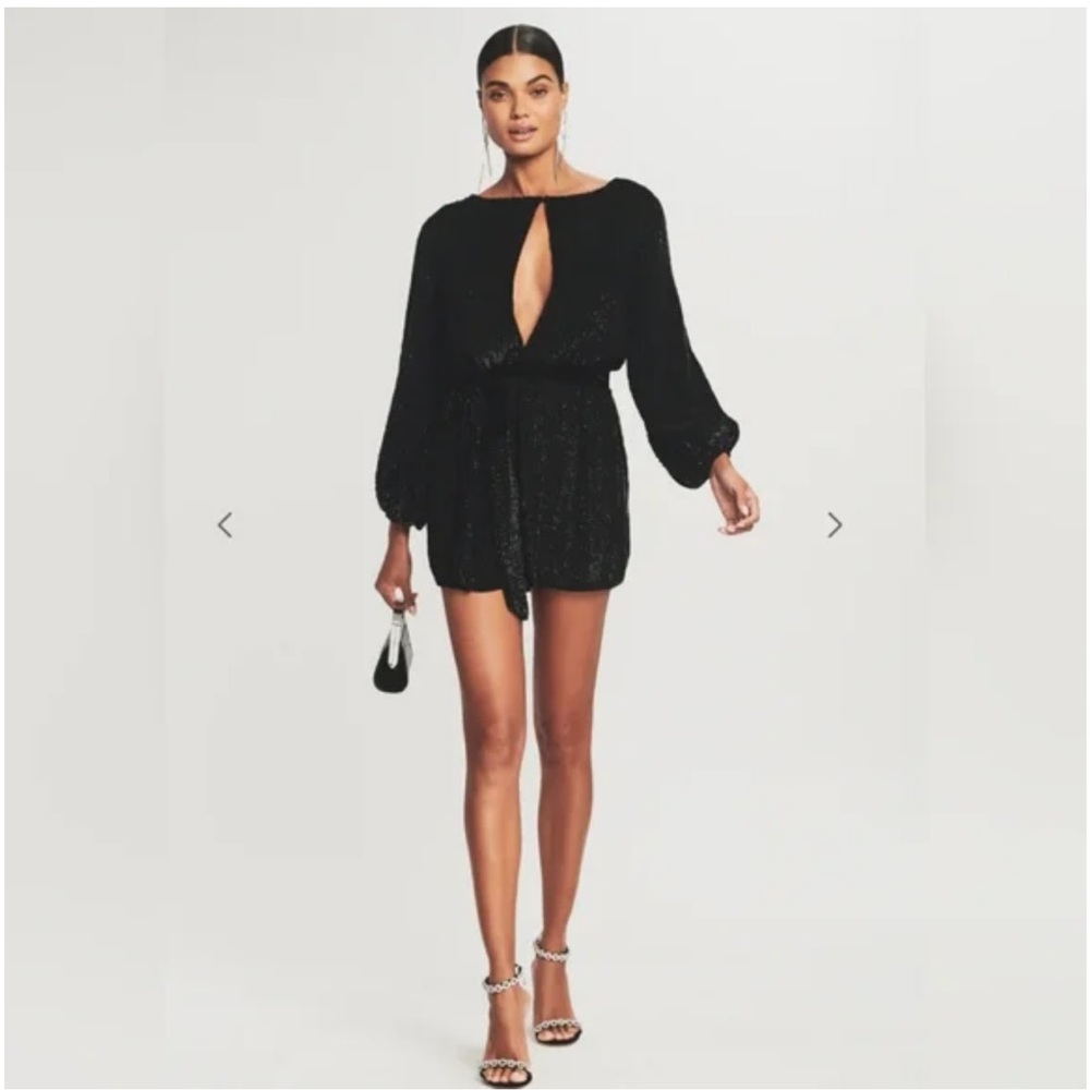 RETROFETE GRACE SEQUIN LONG SLEEVE DRESS WITH TAGS SIZE S